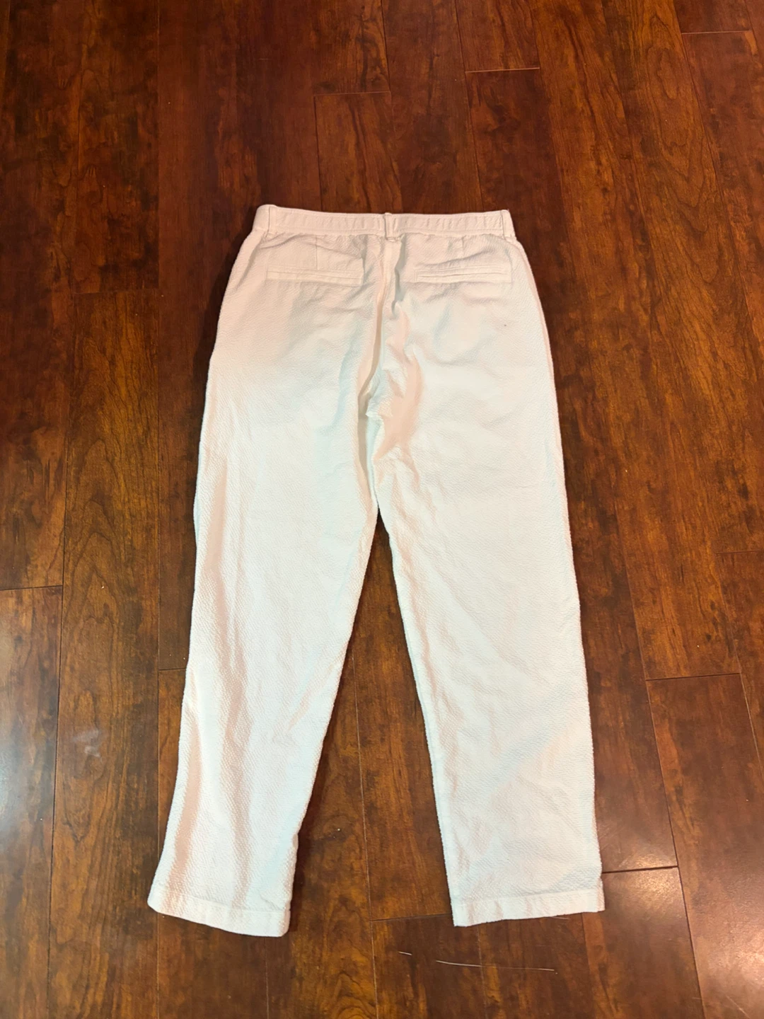 ZARA White Textured Trousers - photo 2