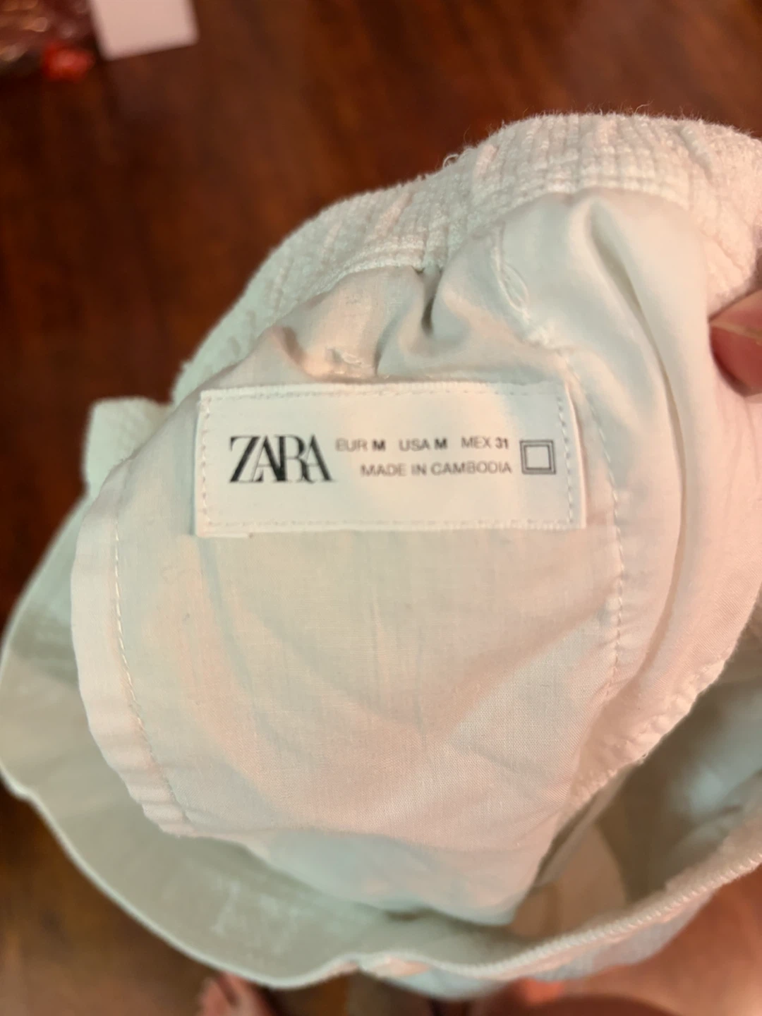 ZARA White Textured Trousers - photo 3