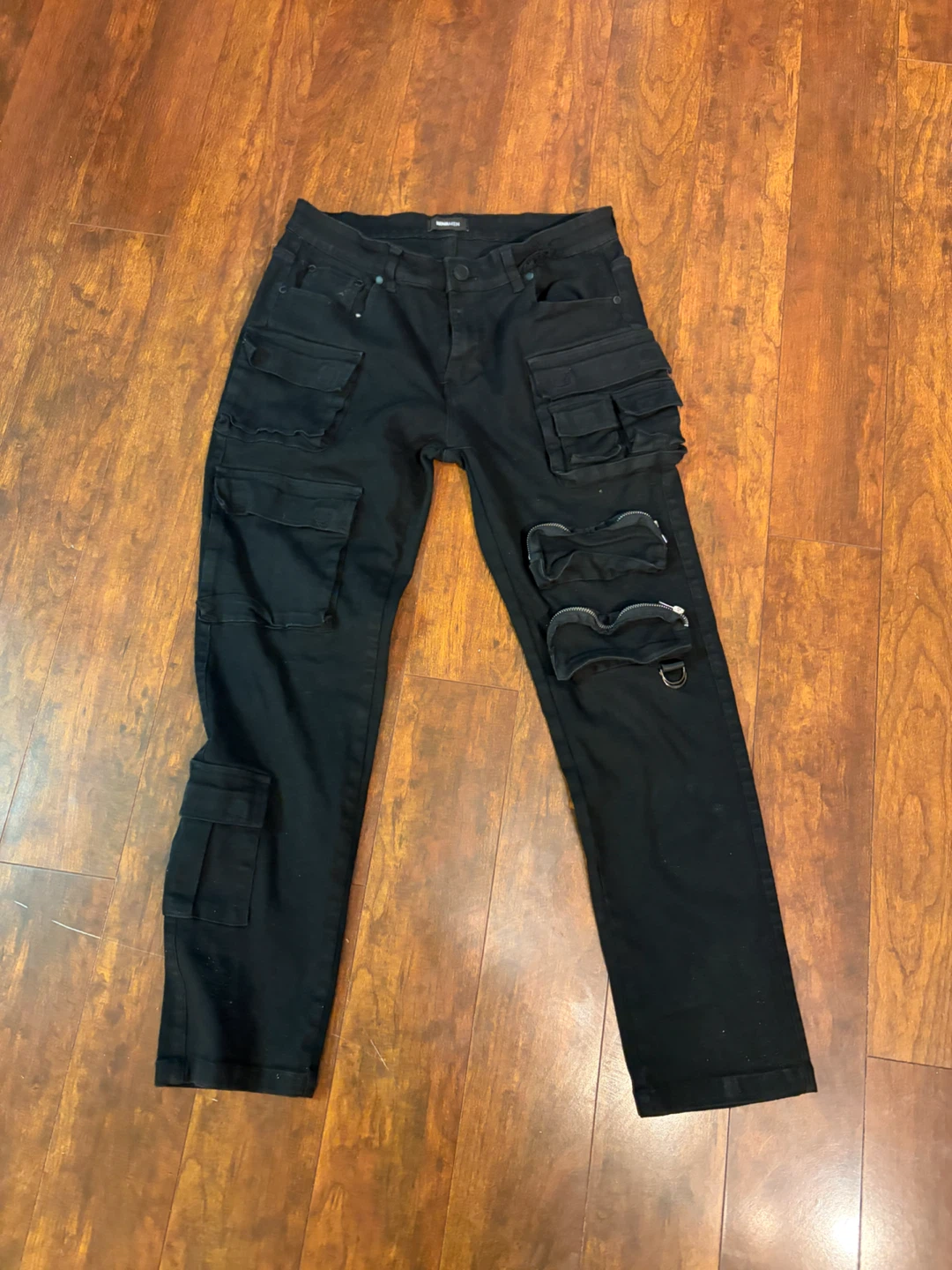 NOVAMEN Black Cargo Pants Size 34