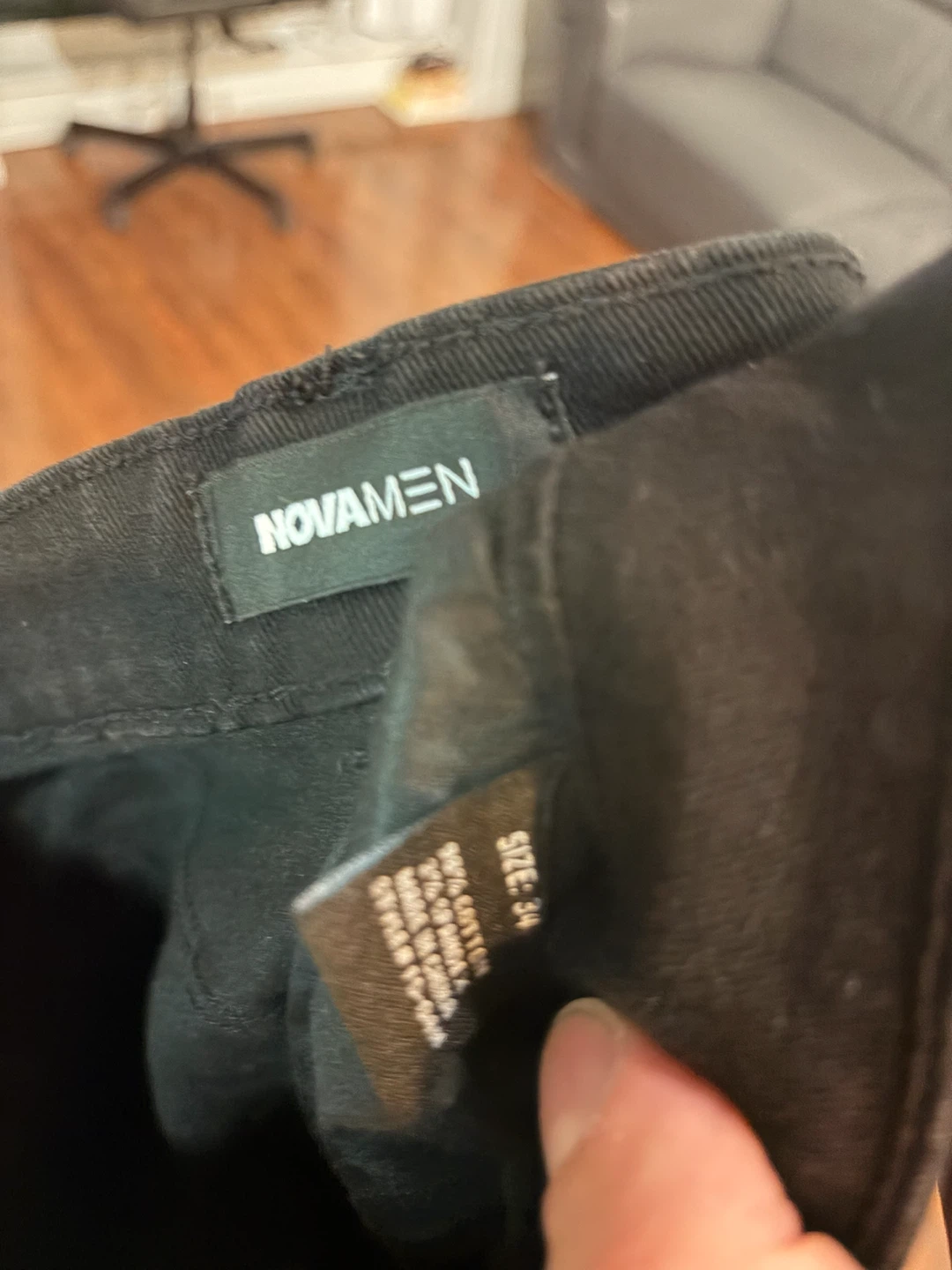 NOVAMEN Black Cargo Pants Size 34 - photo 3