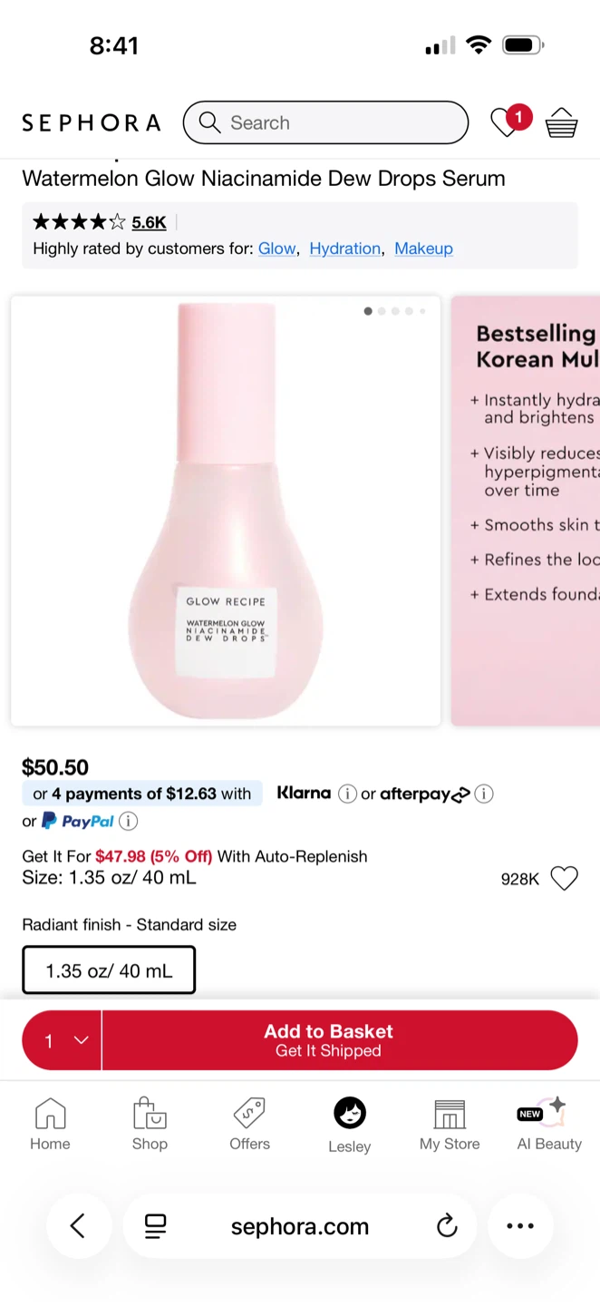 Used once Glow watermelon recipe from Sephora - photo 4