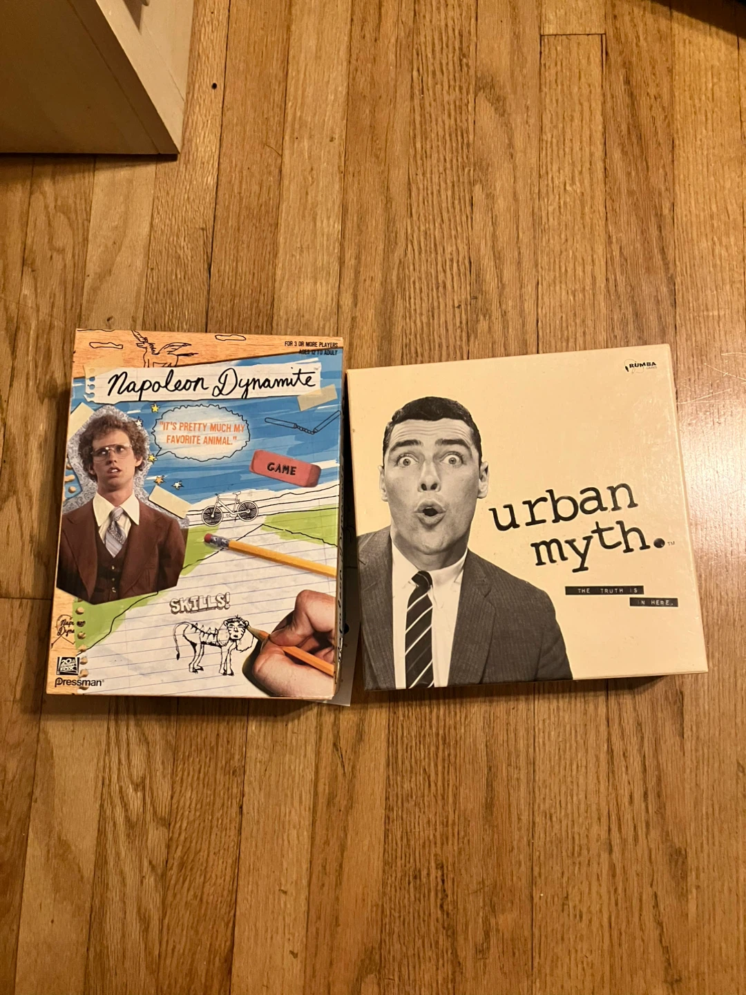 Urban Myth and Napoleon Dynamite Board Games