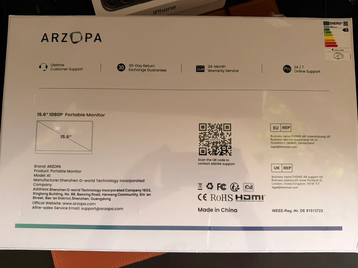 Brand New ARZOPA 15.6" Portable Monitor - photo 4