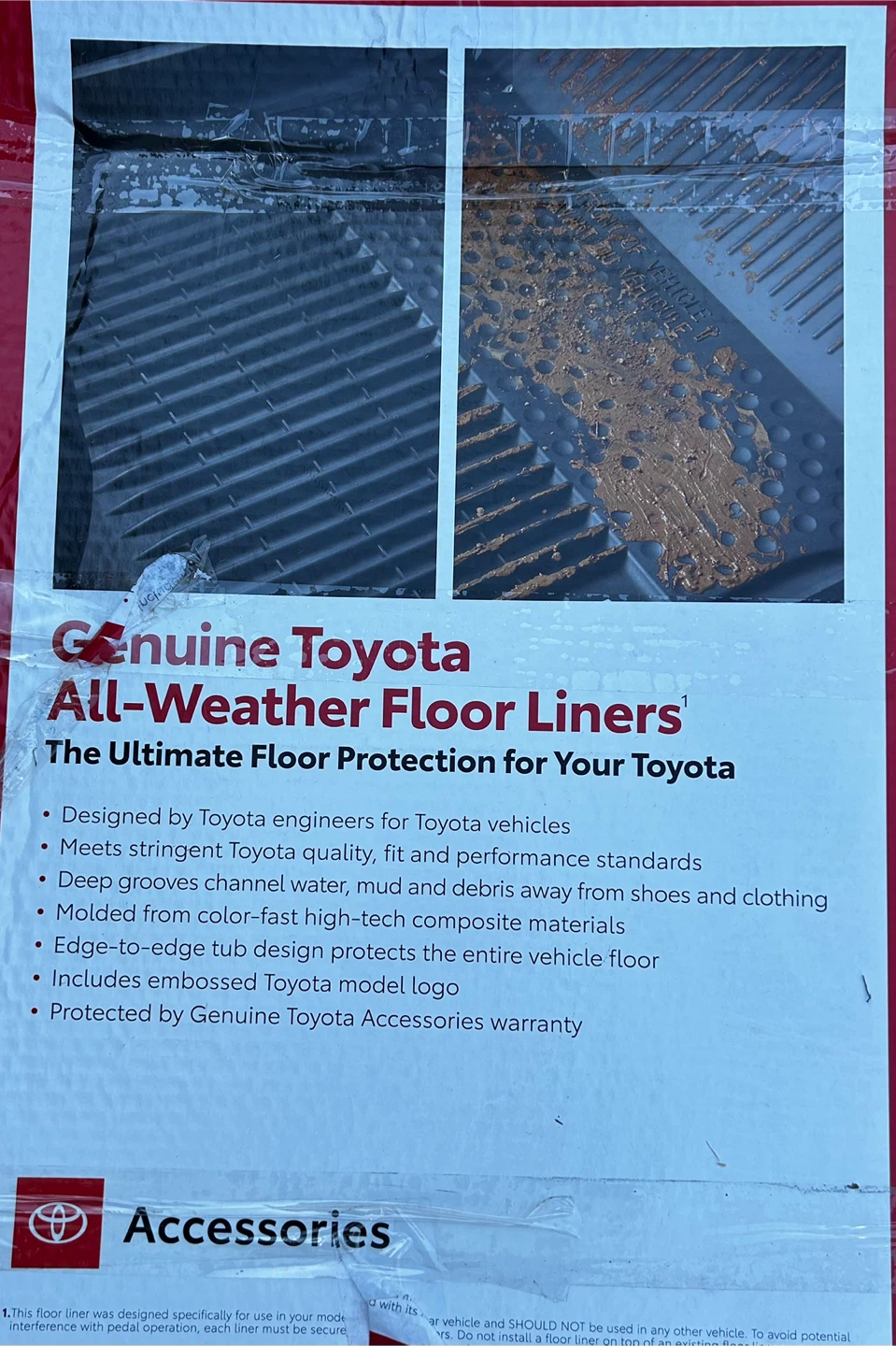 Genuine Toyota Prius Prime All-Weather Floor Liners
