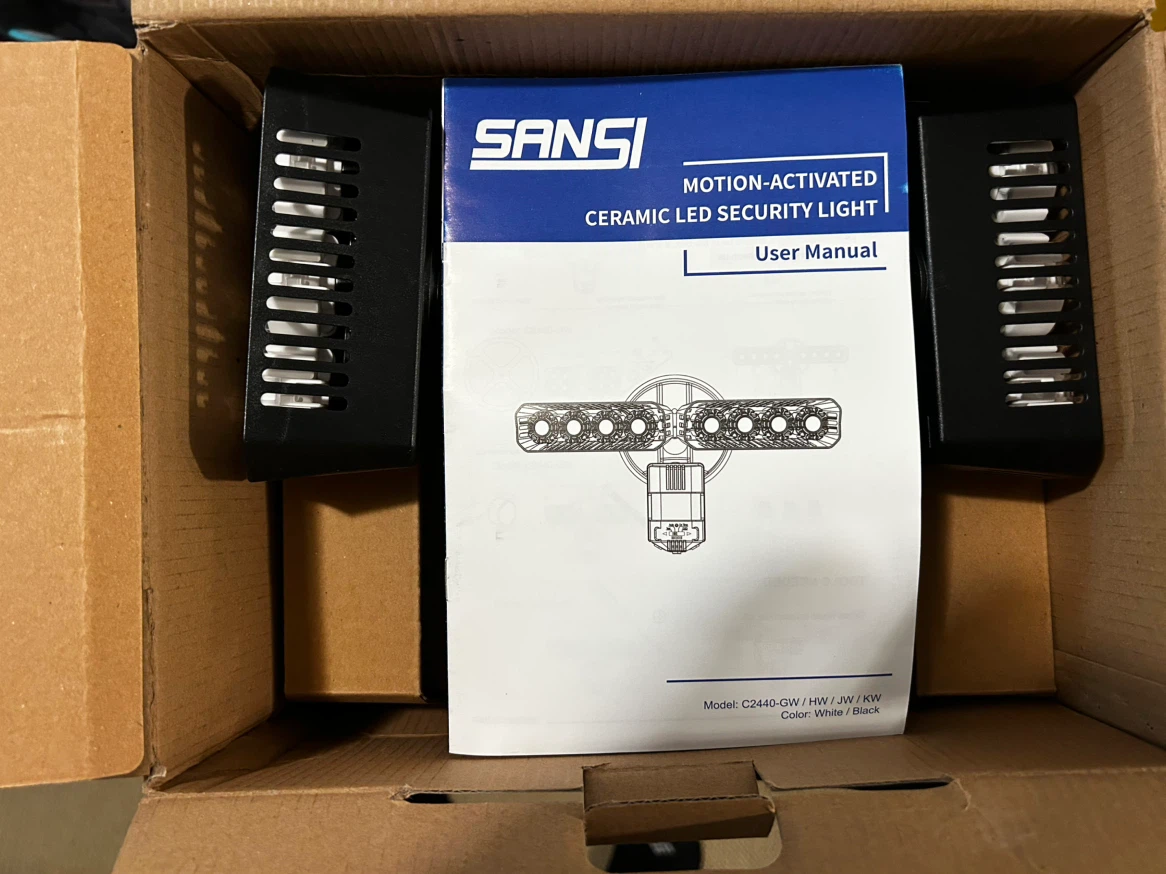 SANSI Motion-Activated Ceramic LED Security Light