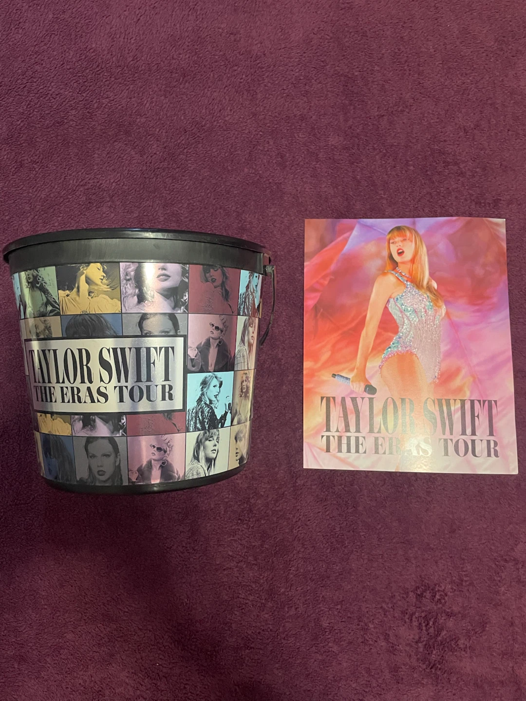 Taylor Swift The Eras Tour Popcorn Bucket and Poster