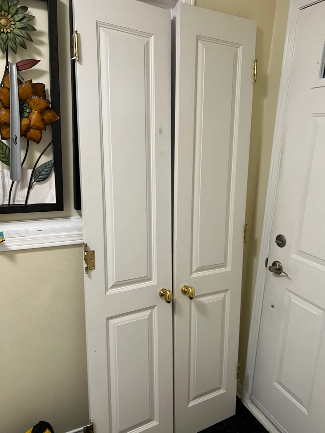 White Bifold Closet Doors