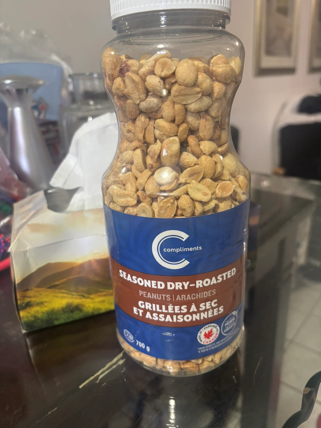 Compliments Seasoned Dry-Roasted Peanuts 700g