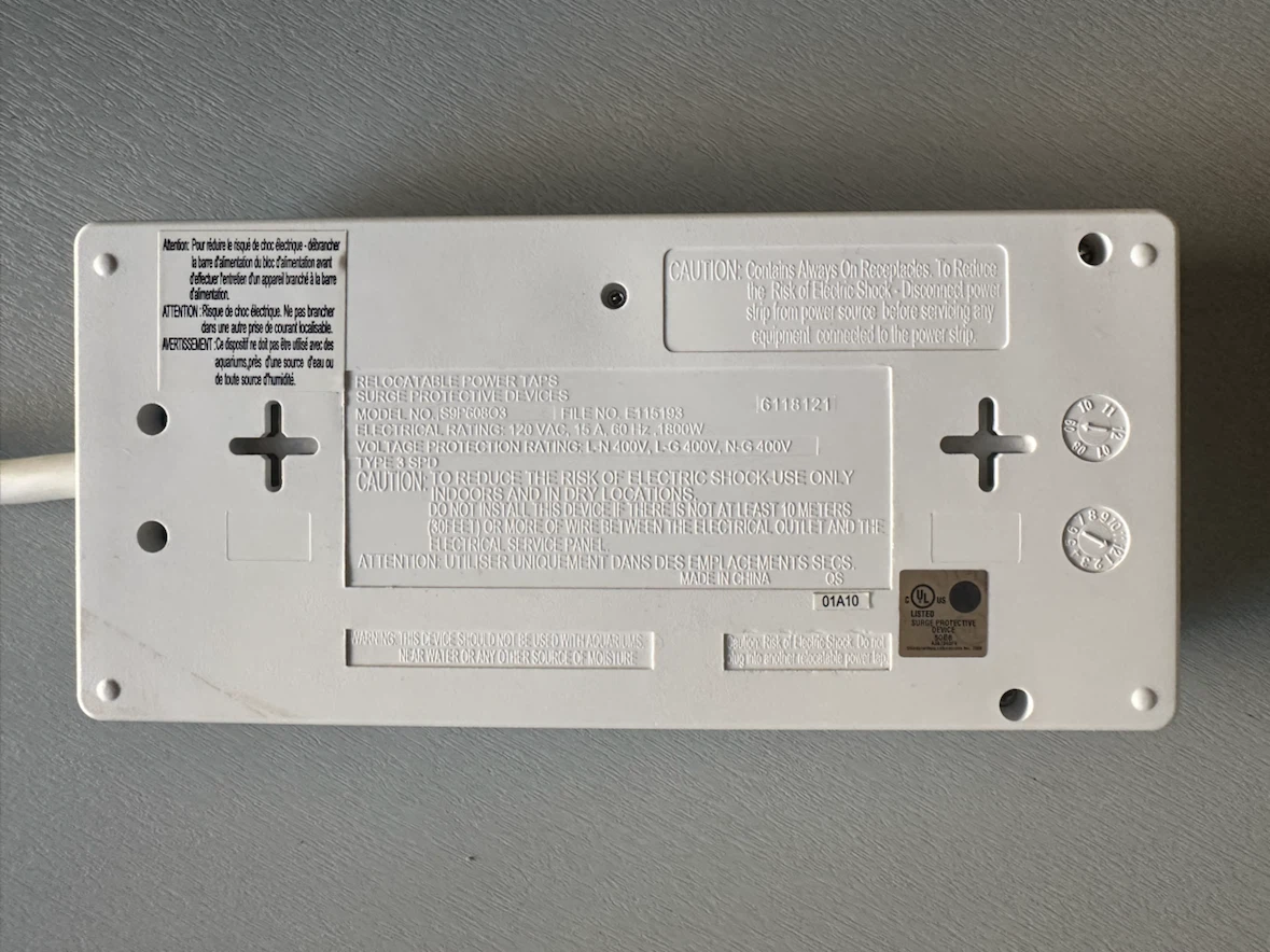 Fusion Surge Protector Power Strip - photo 4