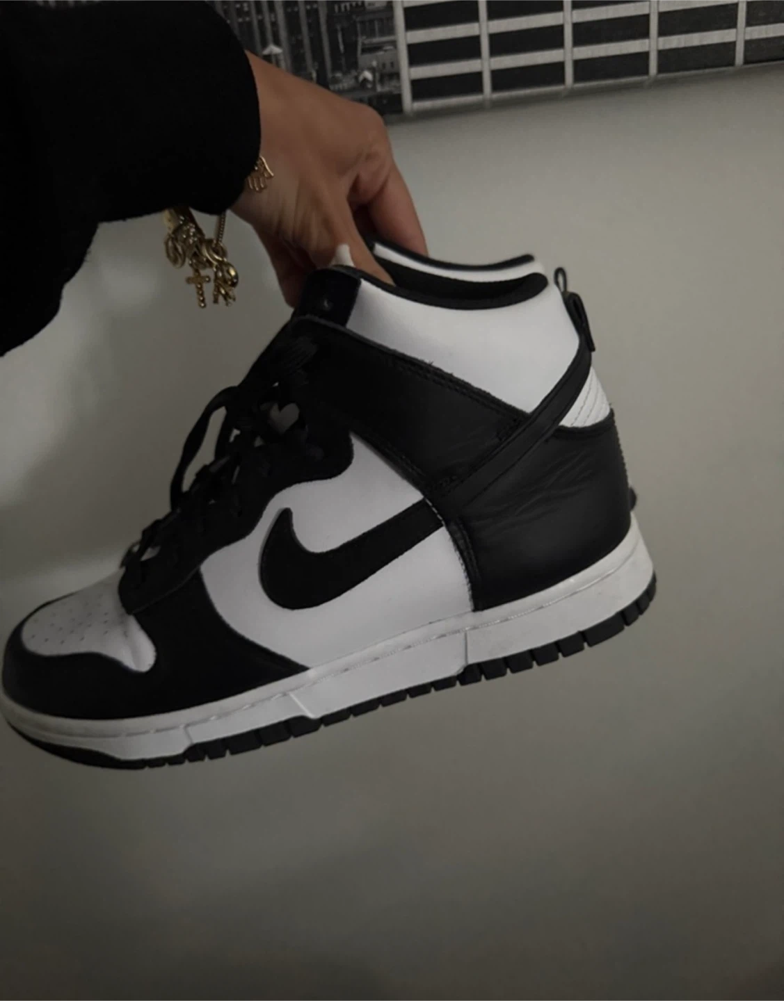 Nike Dunk High Black and White