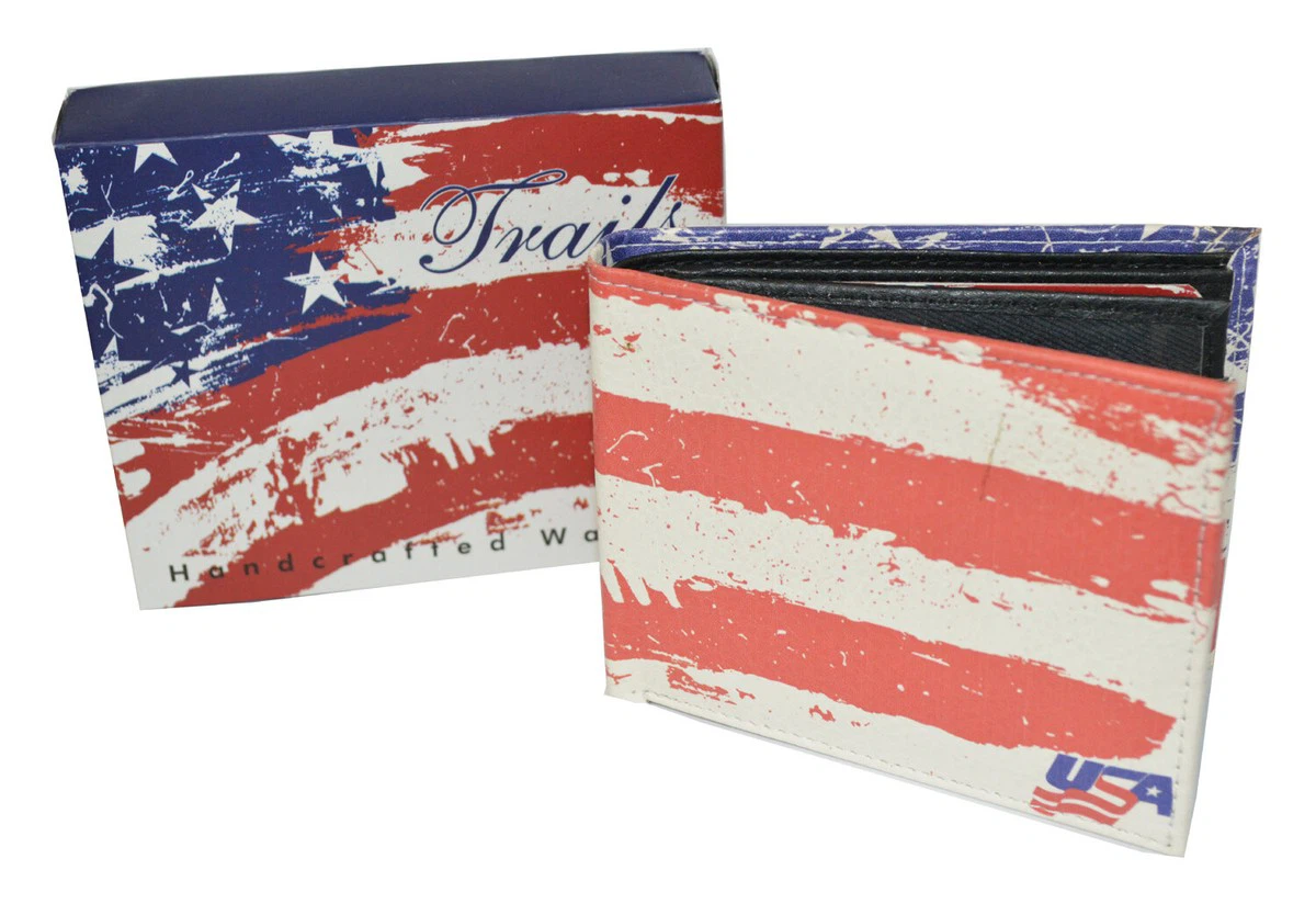 Trails USA Flag Bifold Wallet