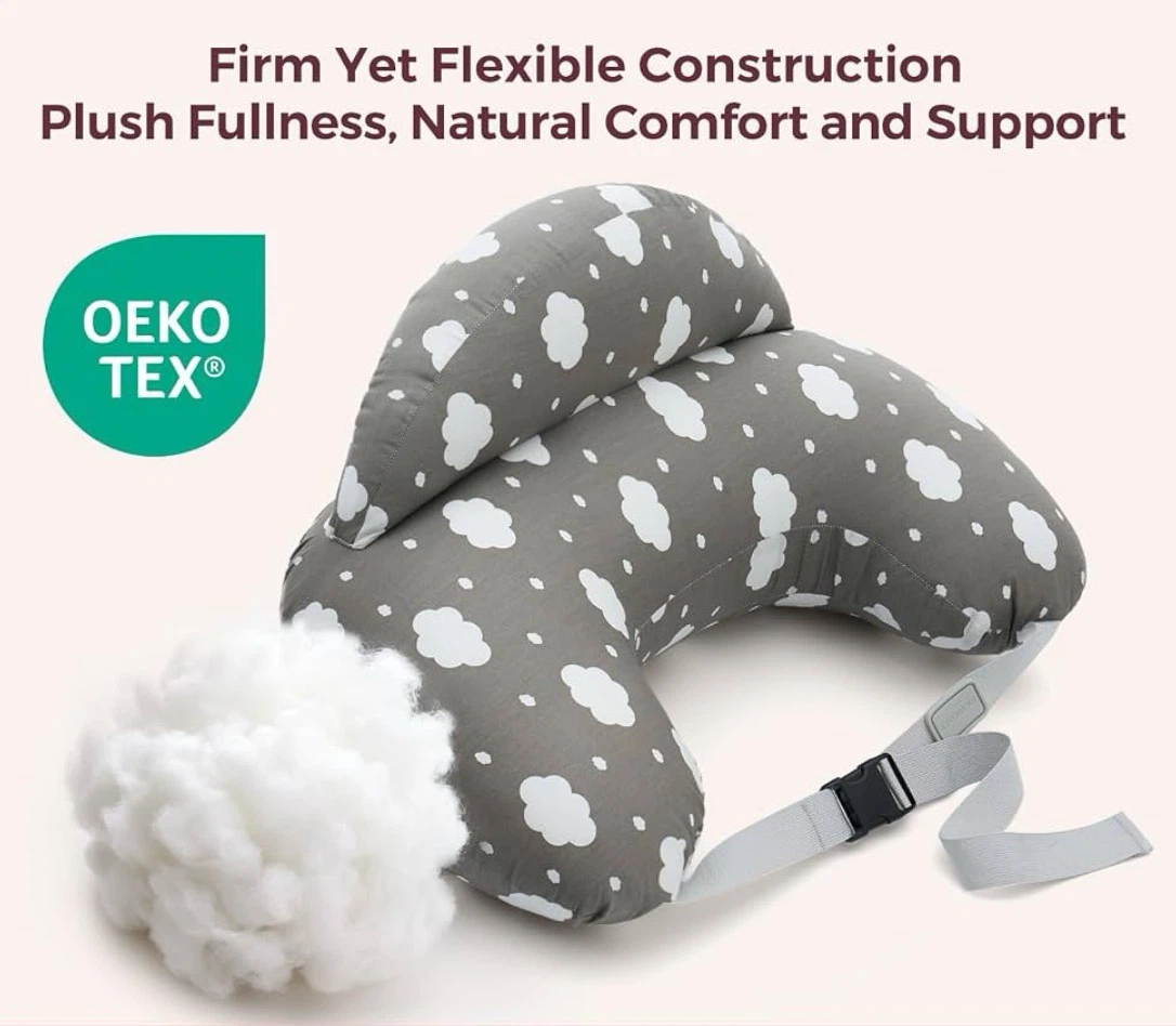 🤱 BRAND NEW Momcozy Nursing & Breastfeeding Pillow – Grey Cloud - photo 5