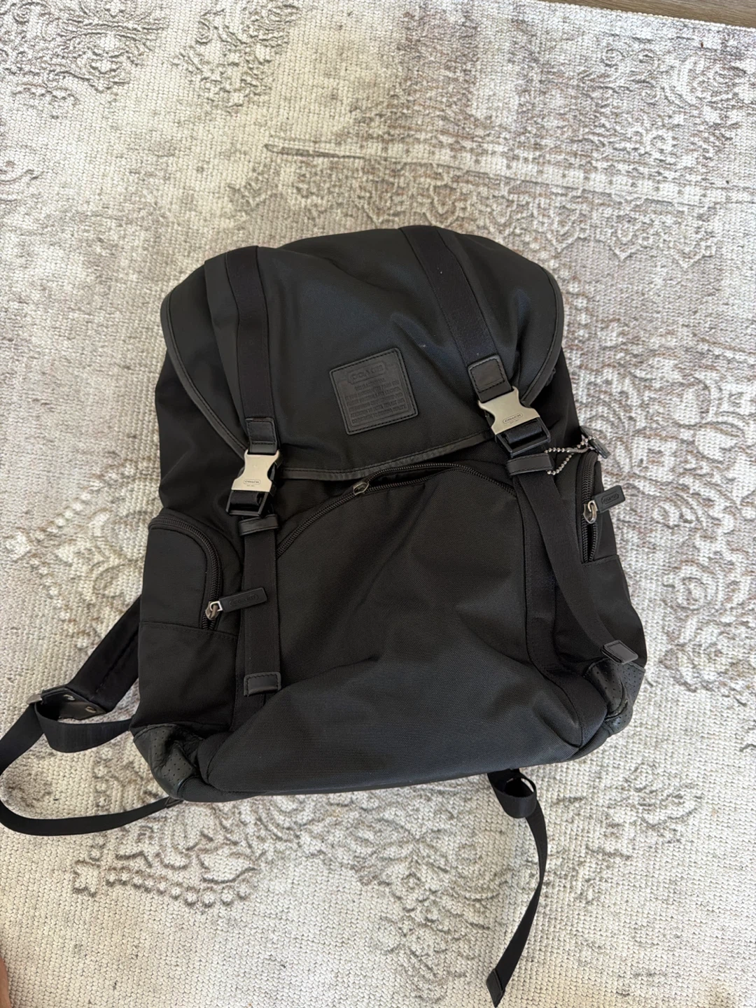 Coach Black Nylon Backpack