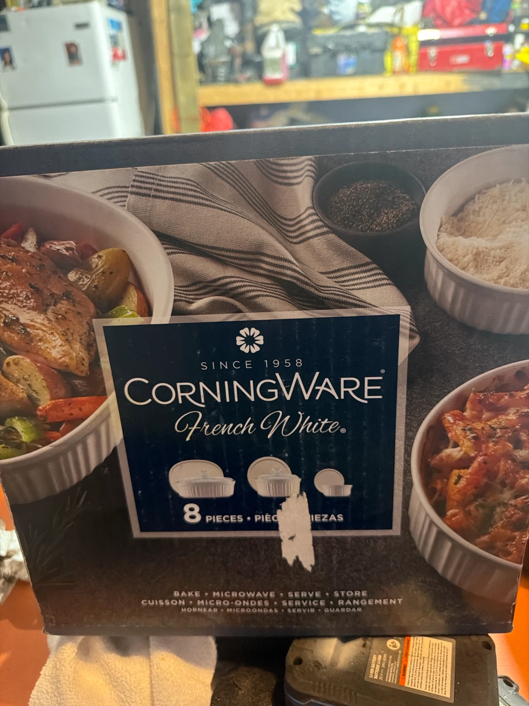 CorningWare French White 8-Piece Set - photo 2