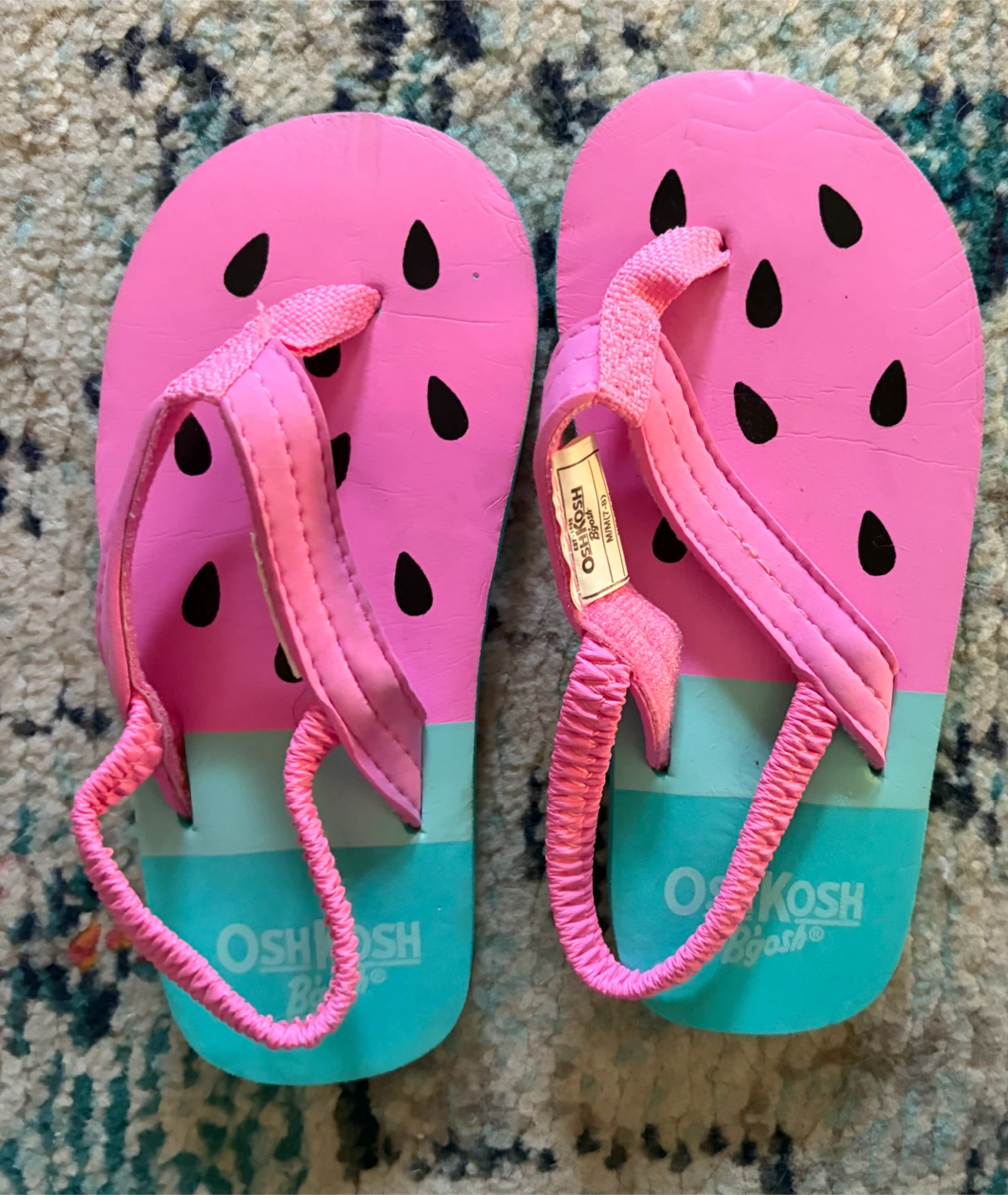 OshKosh B'gosh Watermelon Sandals - Size M (7-8) - photo 2