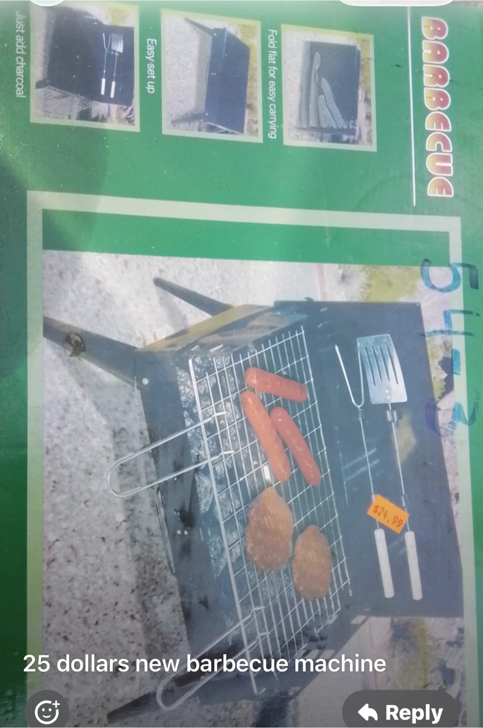 New barbecue machine