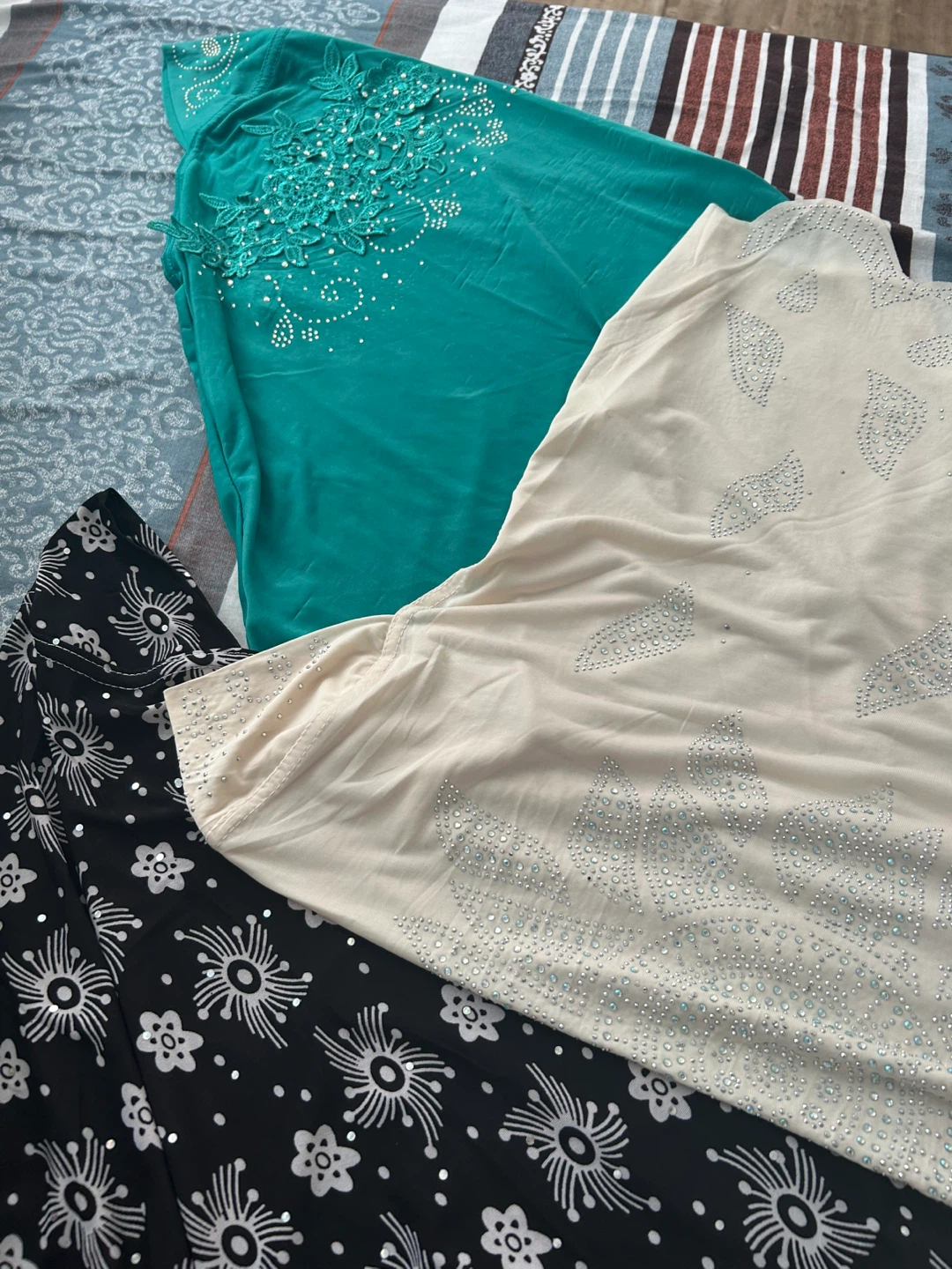 Set of 3 Embellished Hijabs