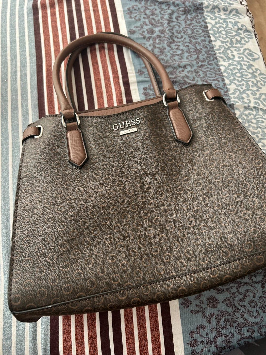 Brown Monogram Tote Bag