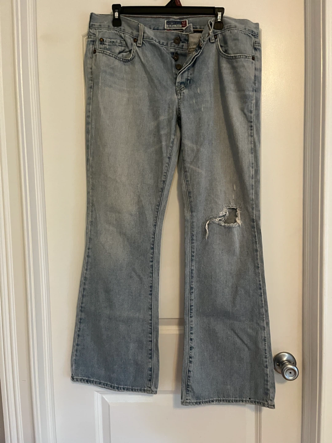 Old Navy Ultra Low Waist Blue Jeans Size 12 Regular - photo 2