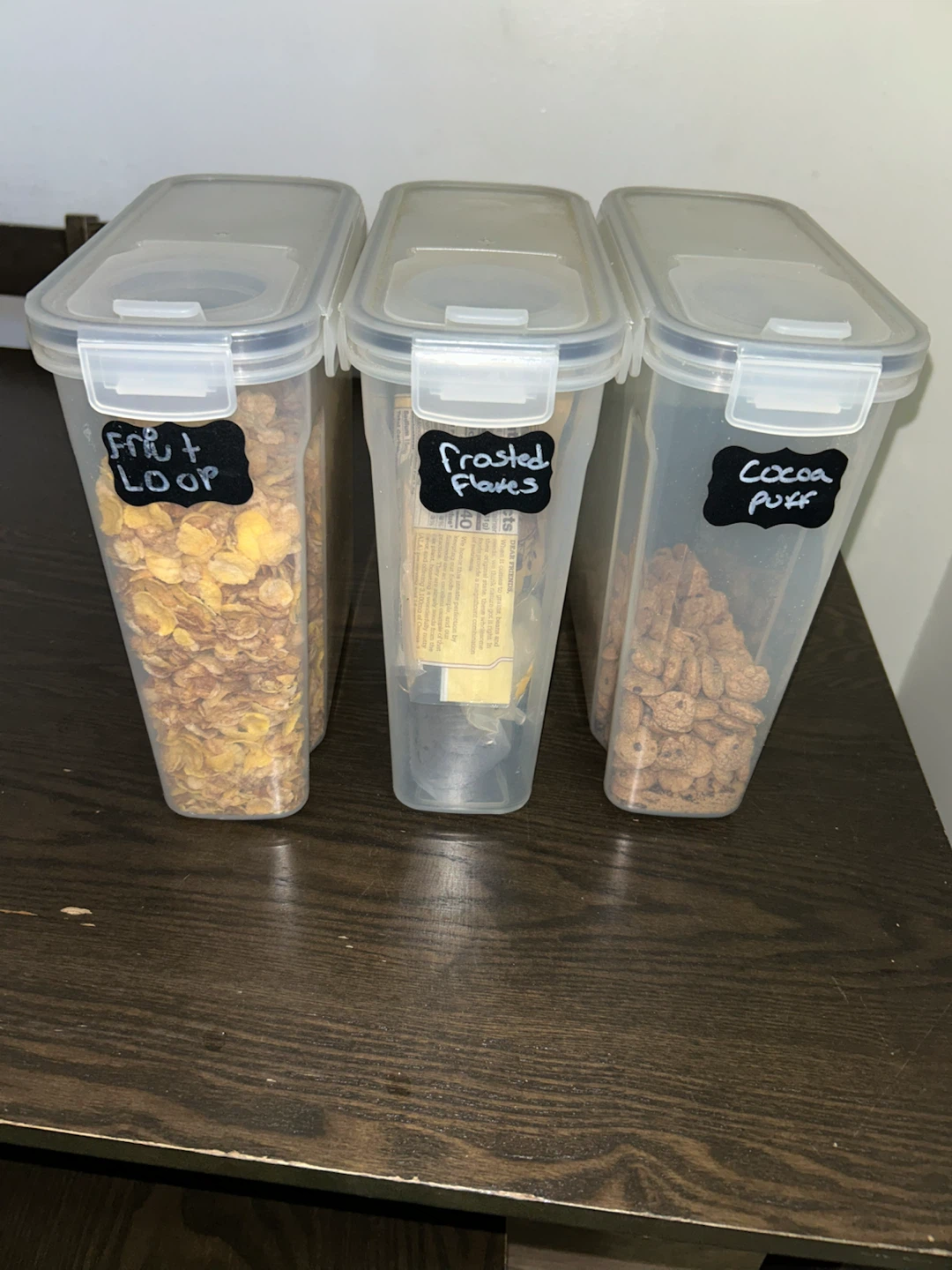 Set of 3 Clear Food Storage Containers