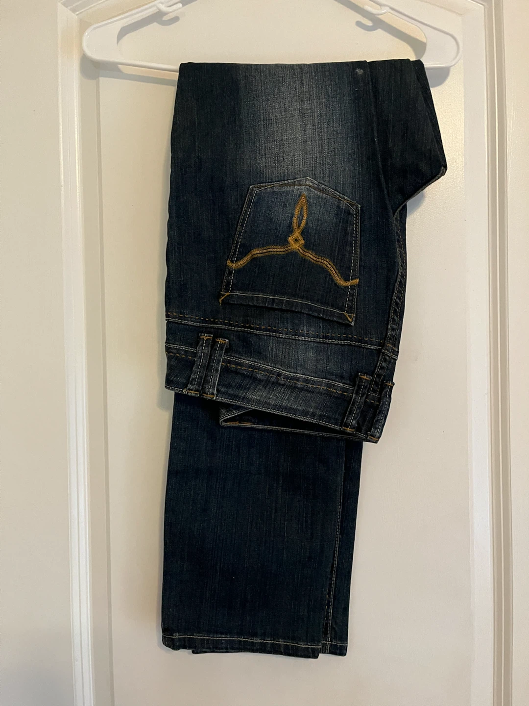 ZD Dark Wash Lace-Up Jeans Size 13
