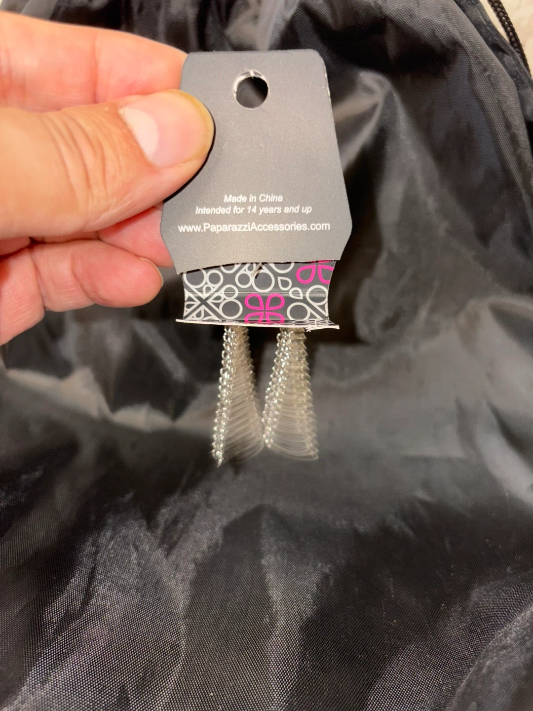 Paparazzi Silver Chain Dangle Earrings - photo 2