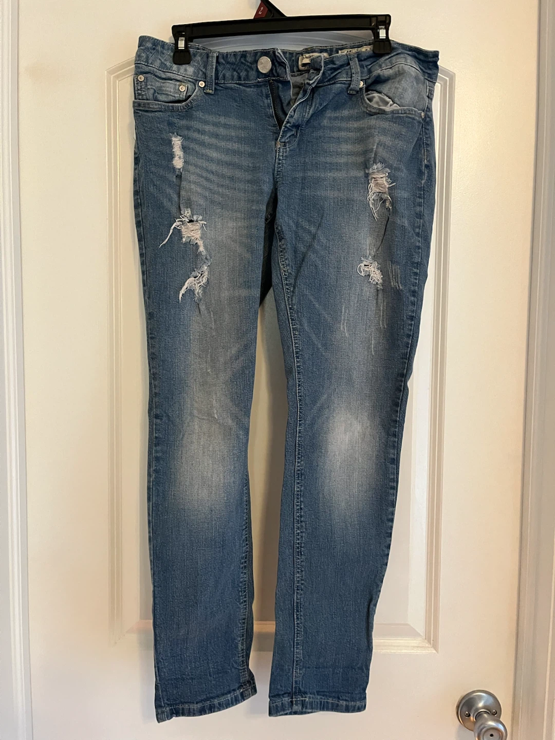 Indigo Rein Distressed Blue Jeans - photo 2
