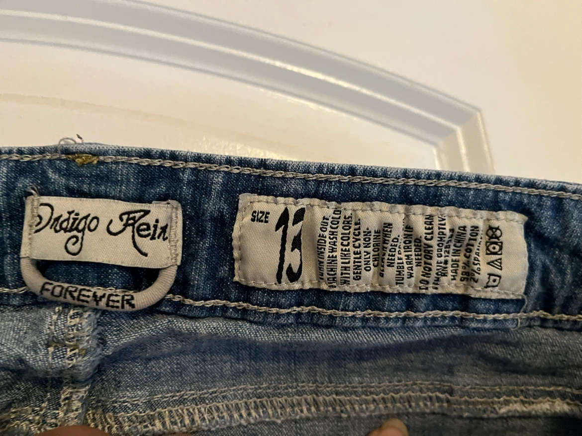 Indigo Rein Distressed Blue Jeans - photo 3