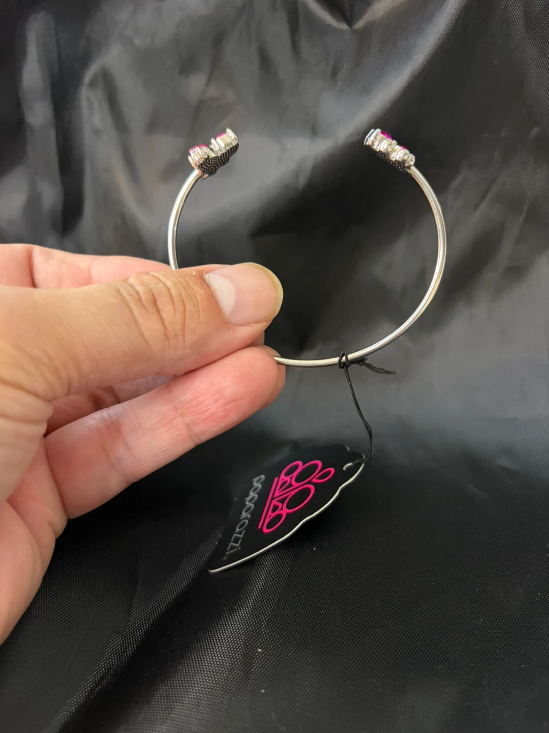Paparazzi Pink Rhinestone Cuff Bracelet - photo 3