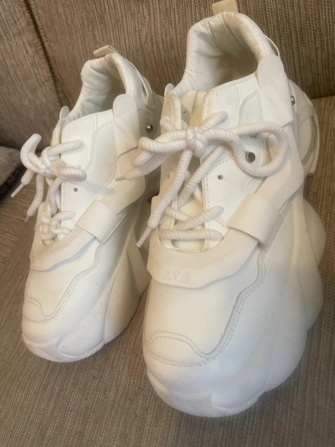 ZYS White Platform Sneakers - photo 2