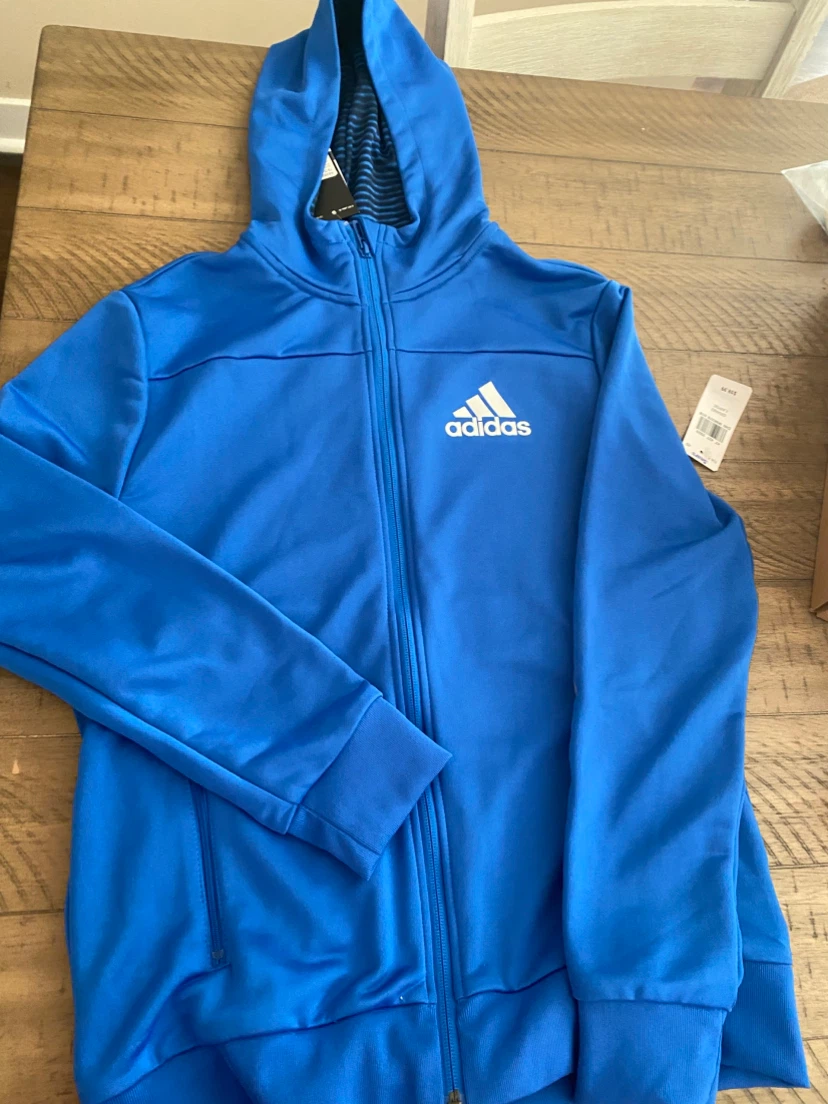 New Adidas Climacool Youth Hoodie - Blue - Large - photo 2