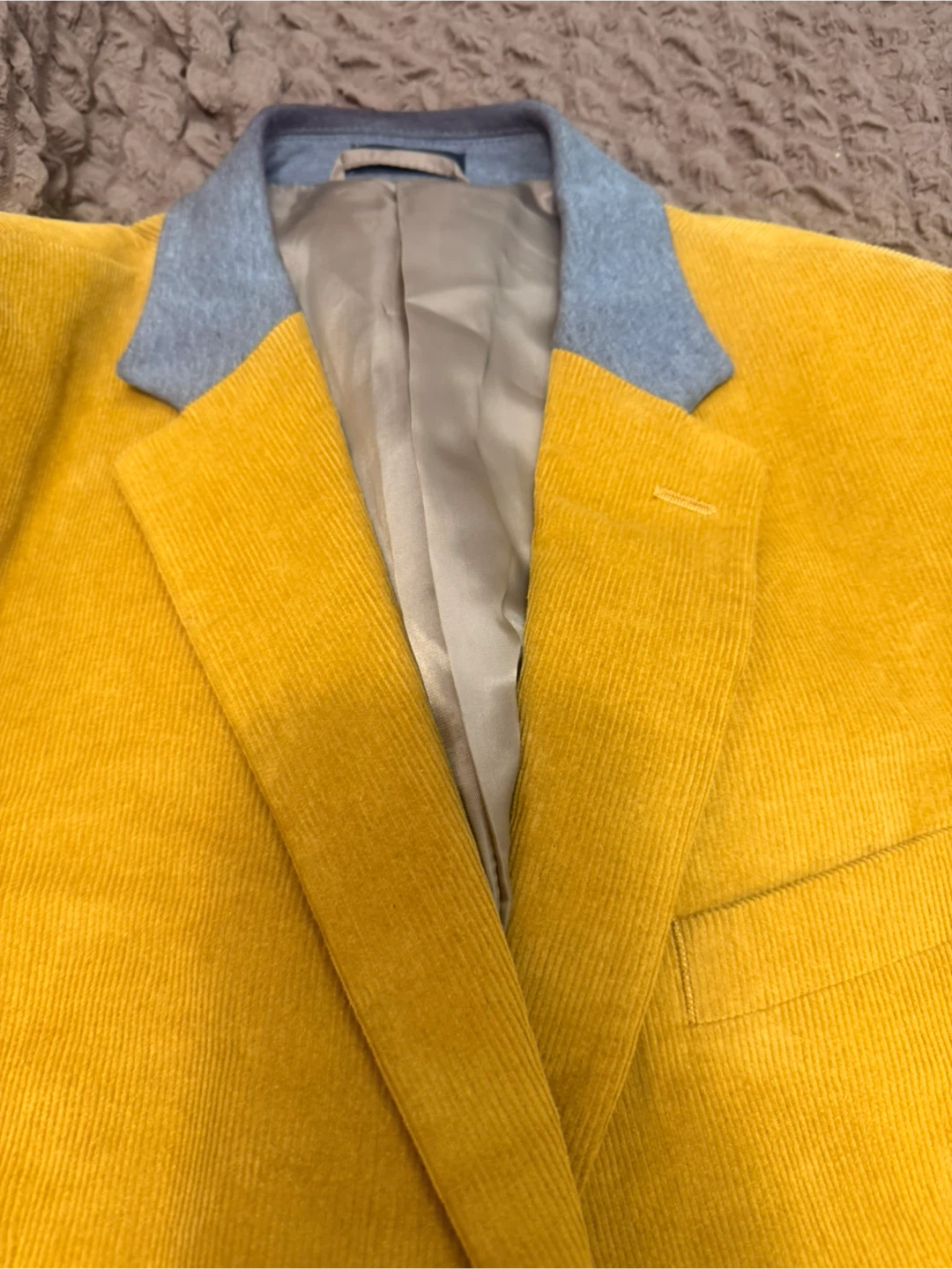Yellow Corduroy Blazer