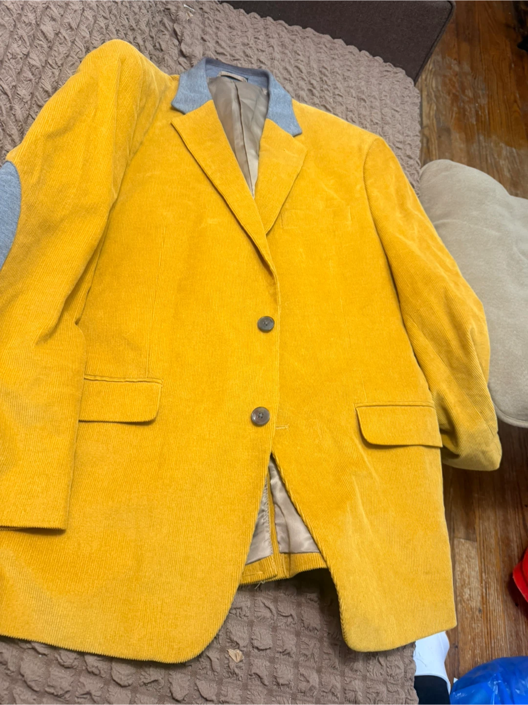 Yellow Corduroy Blazer - photo 2