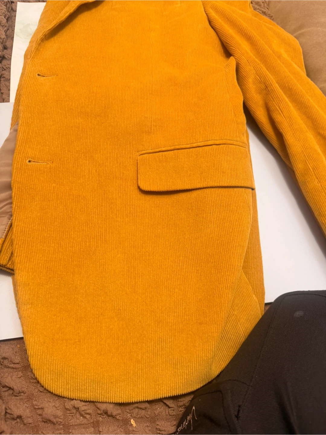 Yellow Corduroy Blazer - photo 4