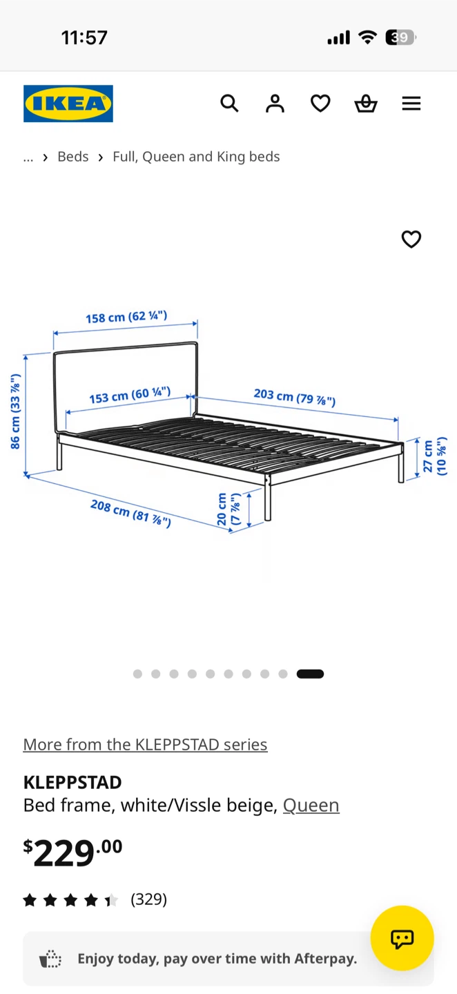 IKEA KLEPPSTAD  QUEEN size Bed Frame - photo 2