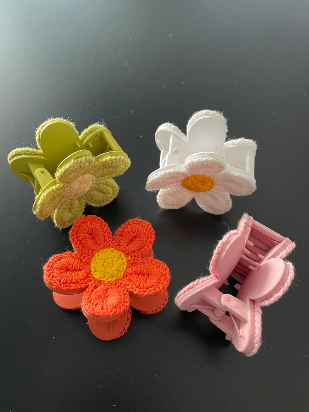 Set of 4 Flower Claw Clips - photo 4