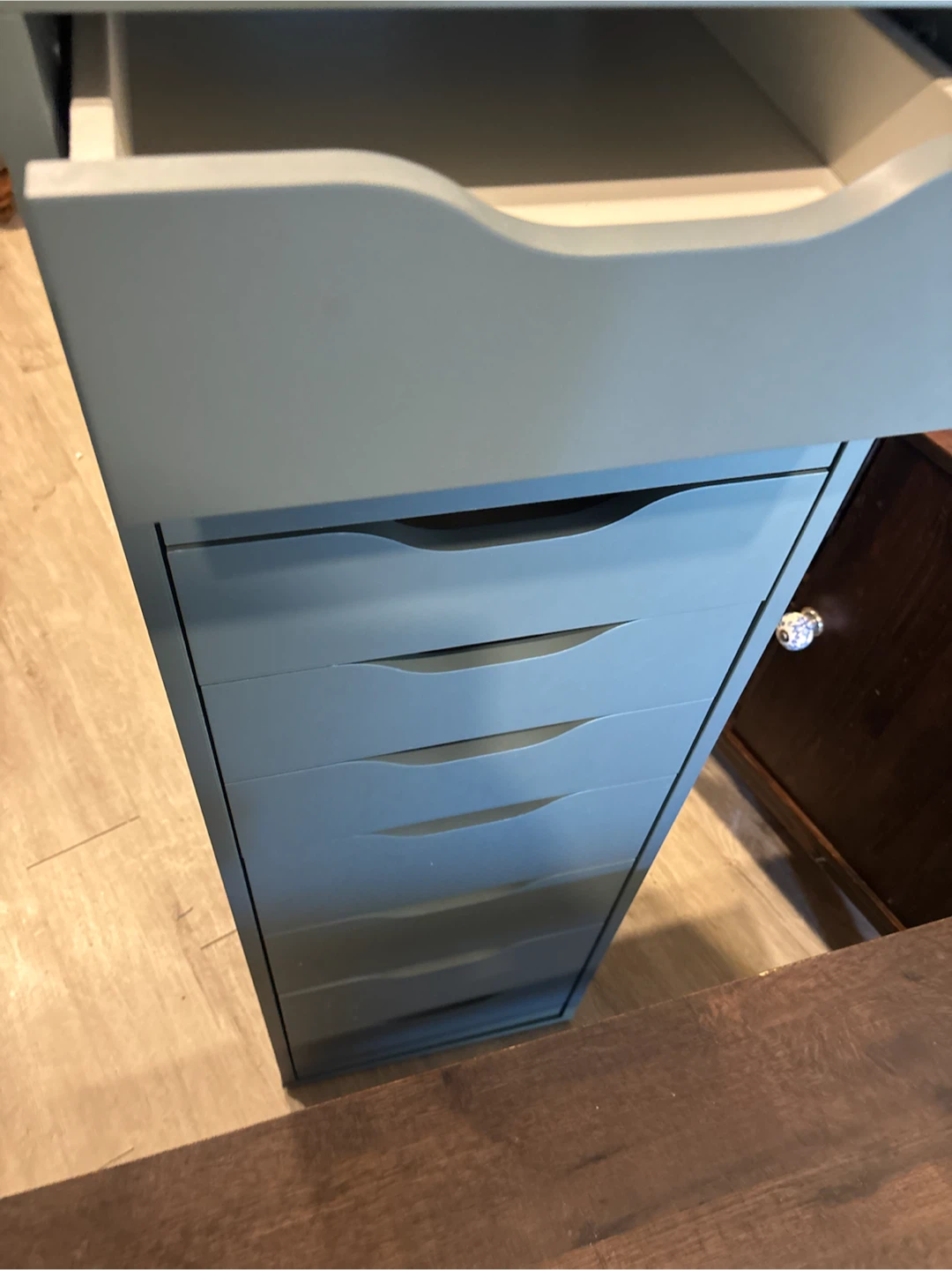 IKEA Helmer Drawer Unit Blue