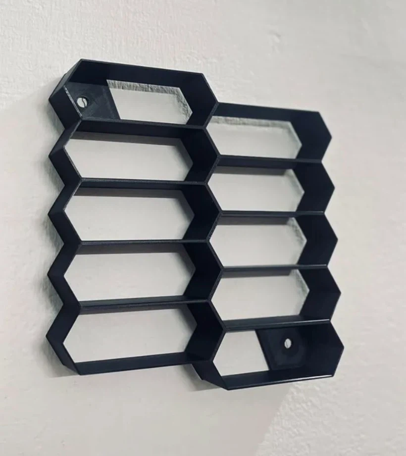 3D Printed Hexagon Hot Wheels Display Shelf - photo 2