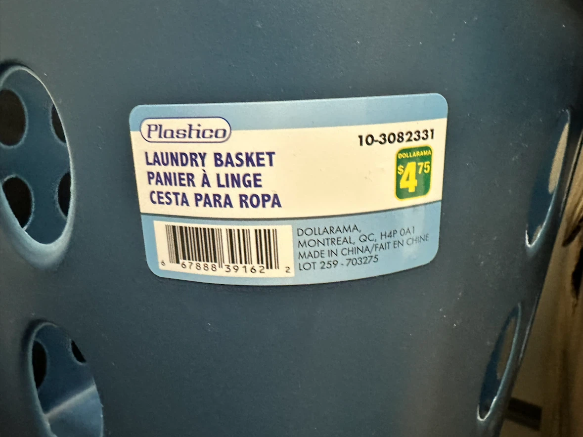 Plastico Laundry Basket - Blue - photo 2