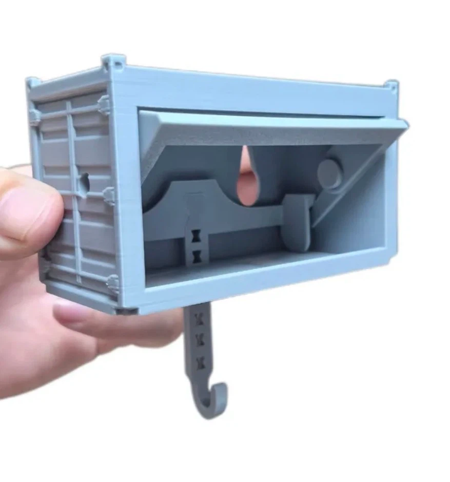 3D Printed Shipping Container Wall Hook Organizer - photo 2