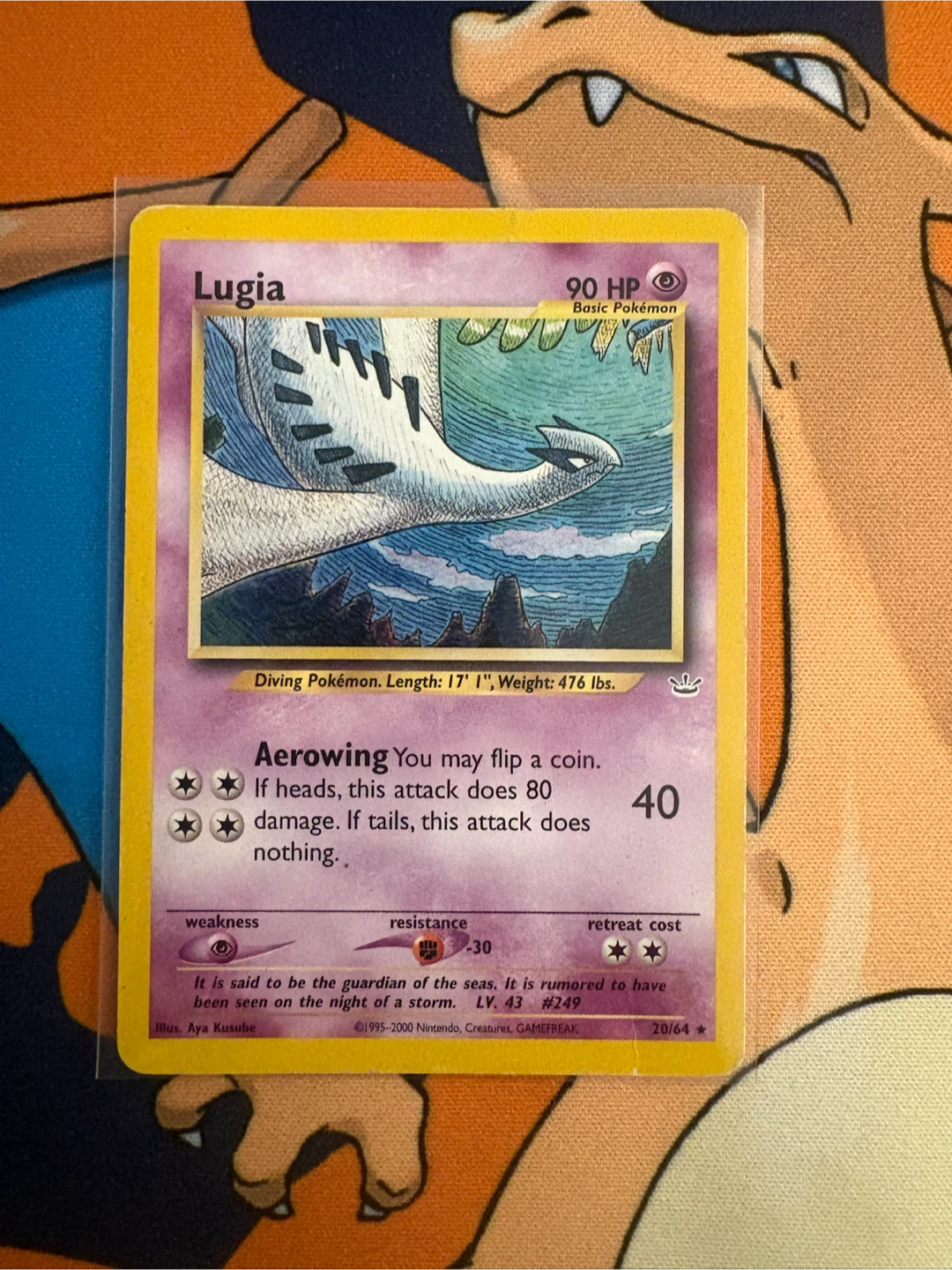 2000 Vintage Lugia Pokemon Trading Card 20/64 - photo 3