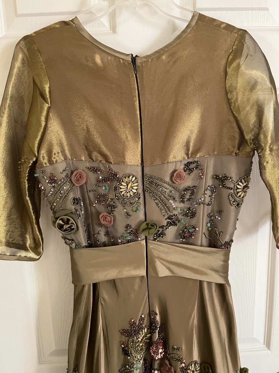Gold and Olive Evening Gown - photo 5