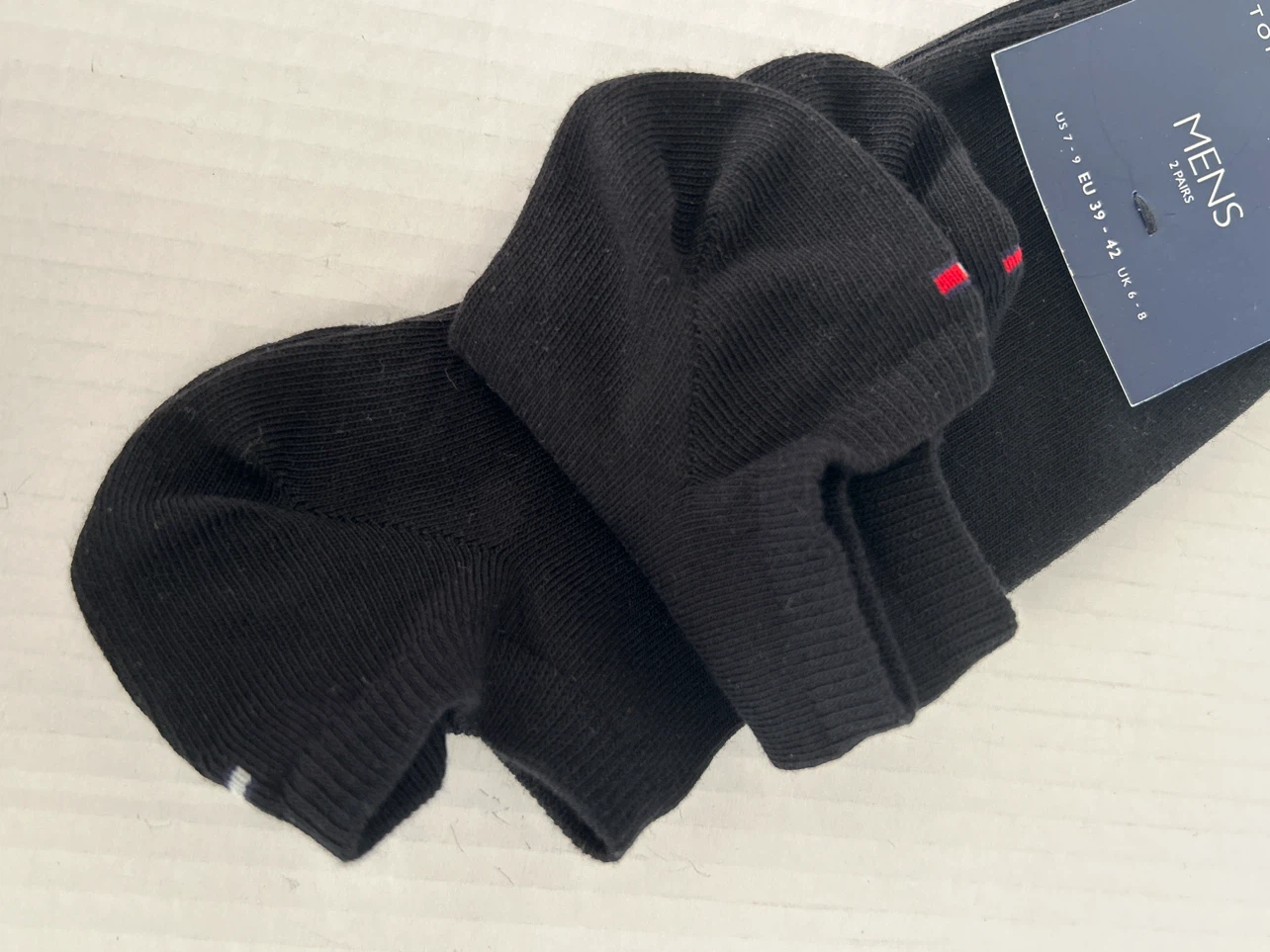 Tommy Hilfiger Black Men's Ankle Socks - 2 Pairs - photo 4