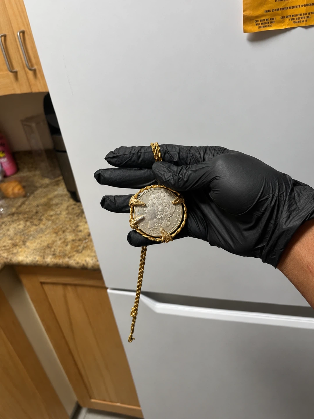 1899 Morgan Silver Dollar Coin Pendant