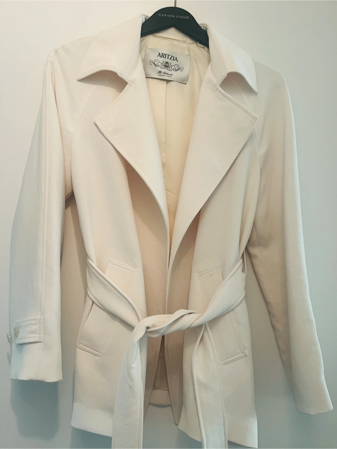 Aritzia crepe hip-length trench coat - photo 2