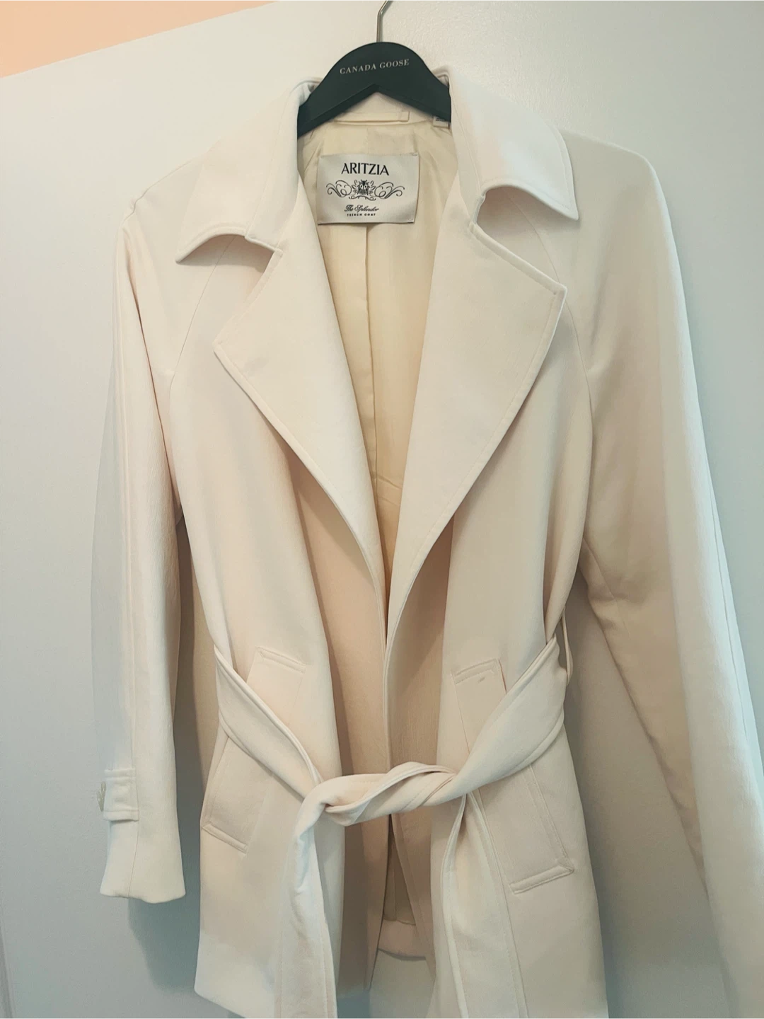 Aritzia crepe hip-length trench coat - photo 3