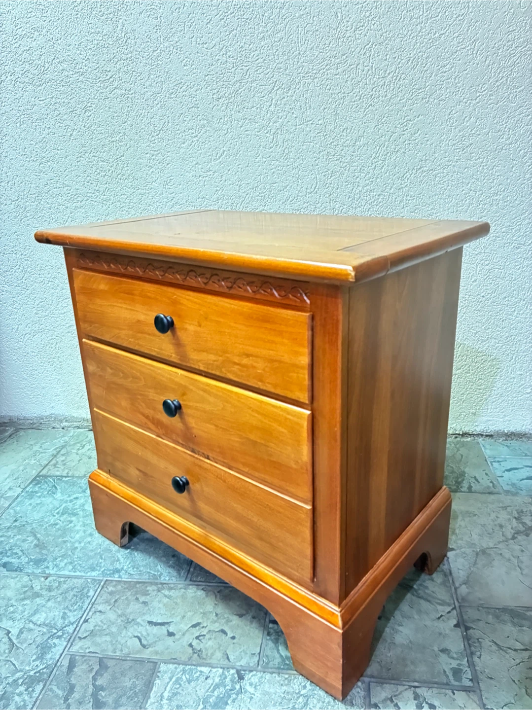 Wooden 3-Drawer Nightstand - photo 5