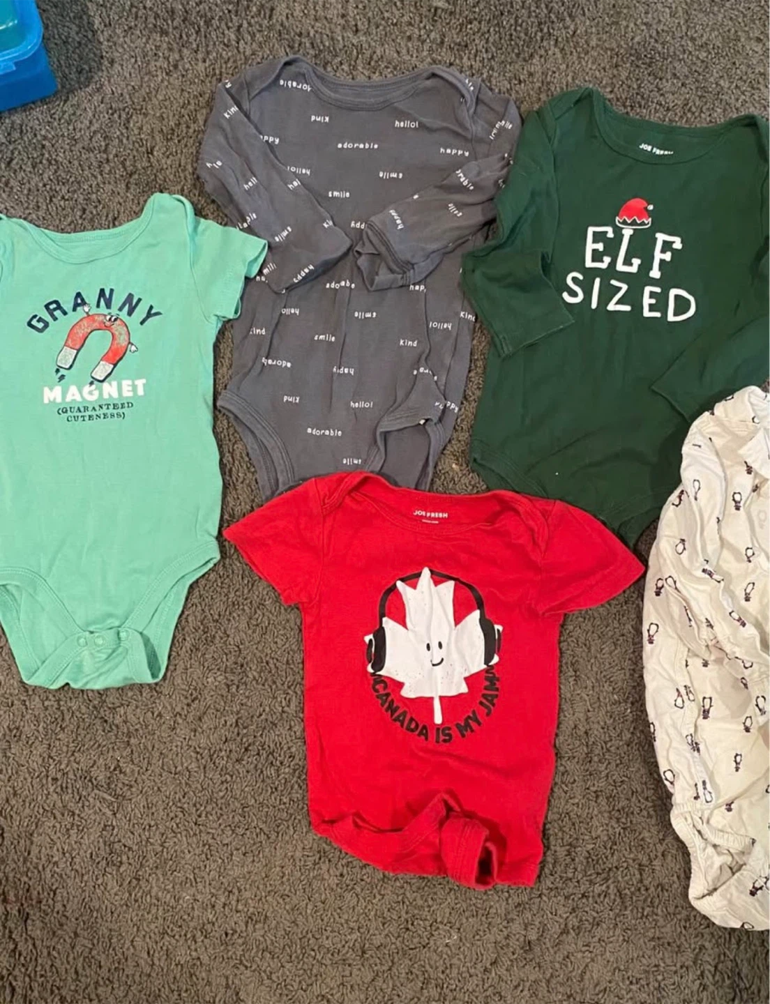 Set of Assorted Baby Bodysuits - 12-18 Months - photo 3