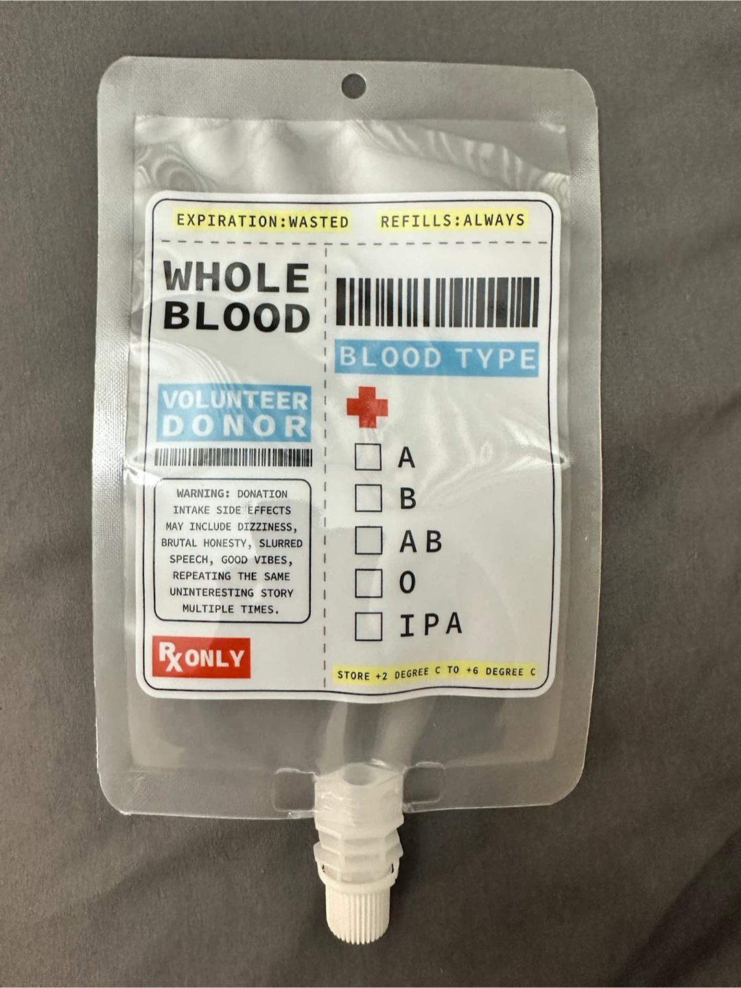 Halloween Whole Blood Pouch