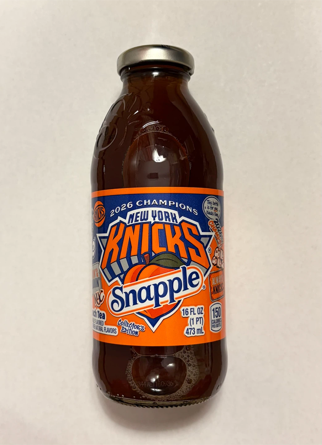 New York Knicks Collector's Edition Snapple Peach Tea